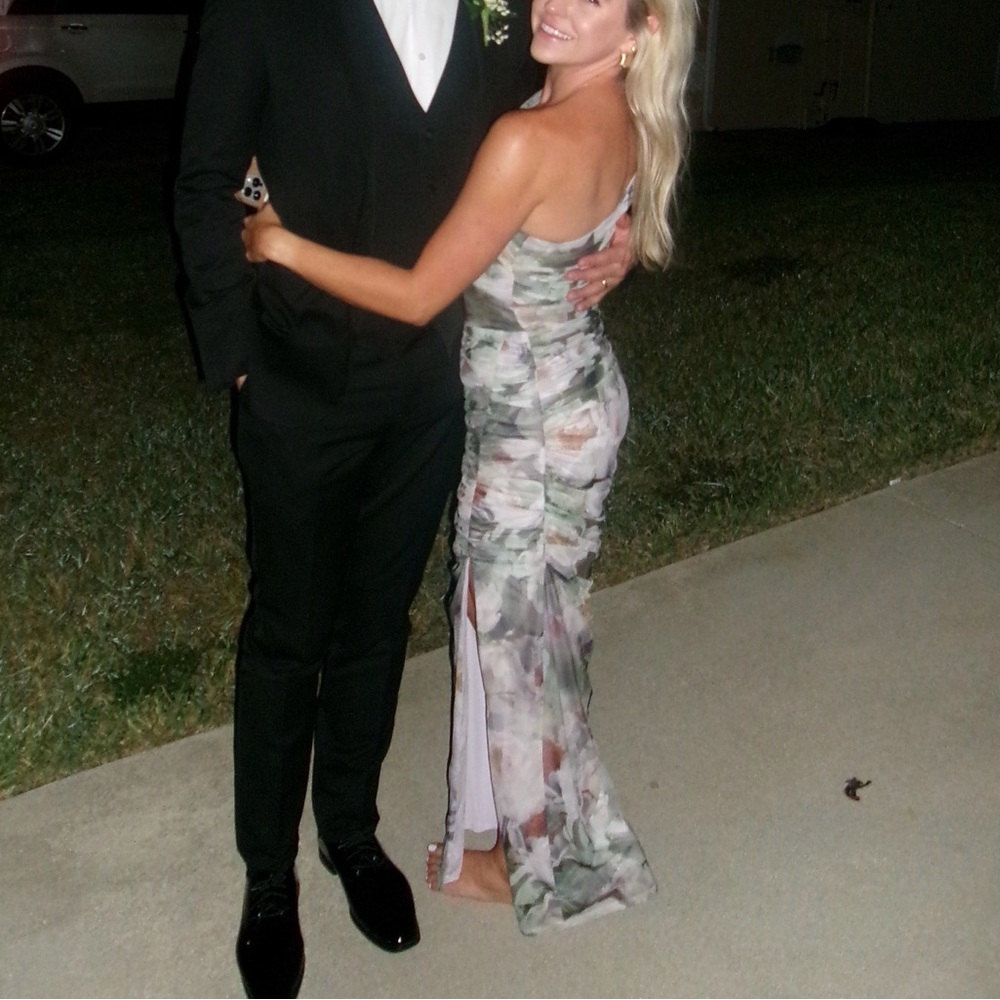 Abercrombie & Fitch One-Shoulder Maxi Dress - Multicolor - Picture 7 of 8